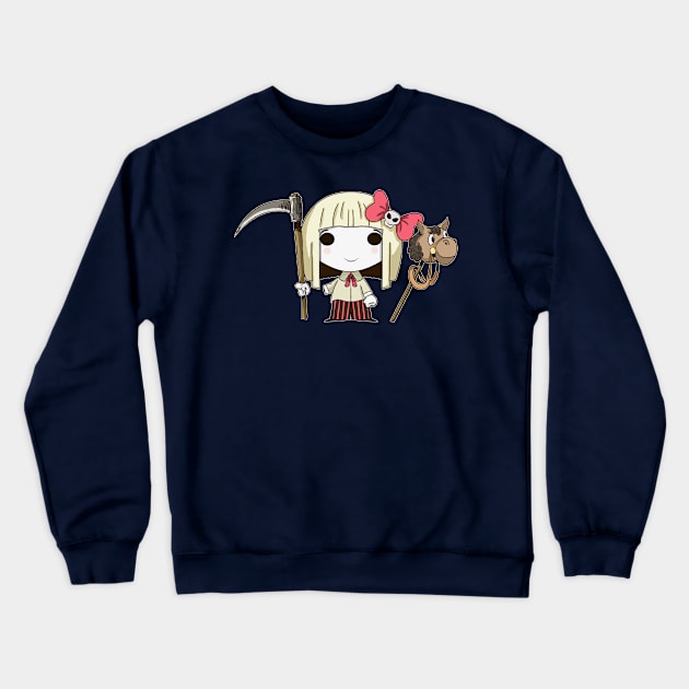 CUTE GRIM REAPER Crewneck Sweatshirt by droidmonkey